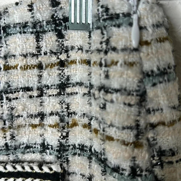 House of Harlow 1960 houndstooth tweed mini skirt  Med twinkle glow of shimmer - Picture 4 of 6